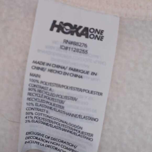 HOKA ONE ONE Women’s Yellow Performance Pullover Sweatshirt Size L Fleece Active - Picture 3 of 7